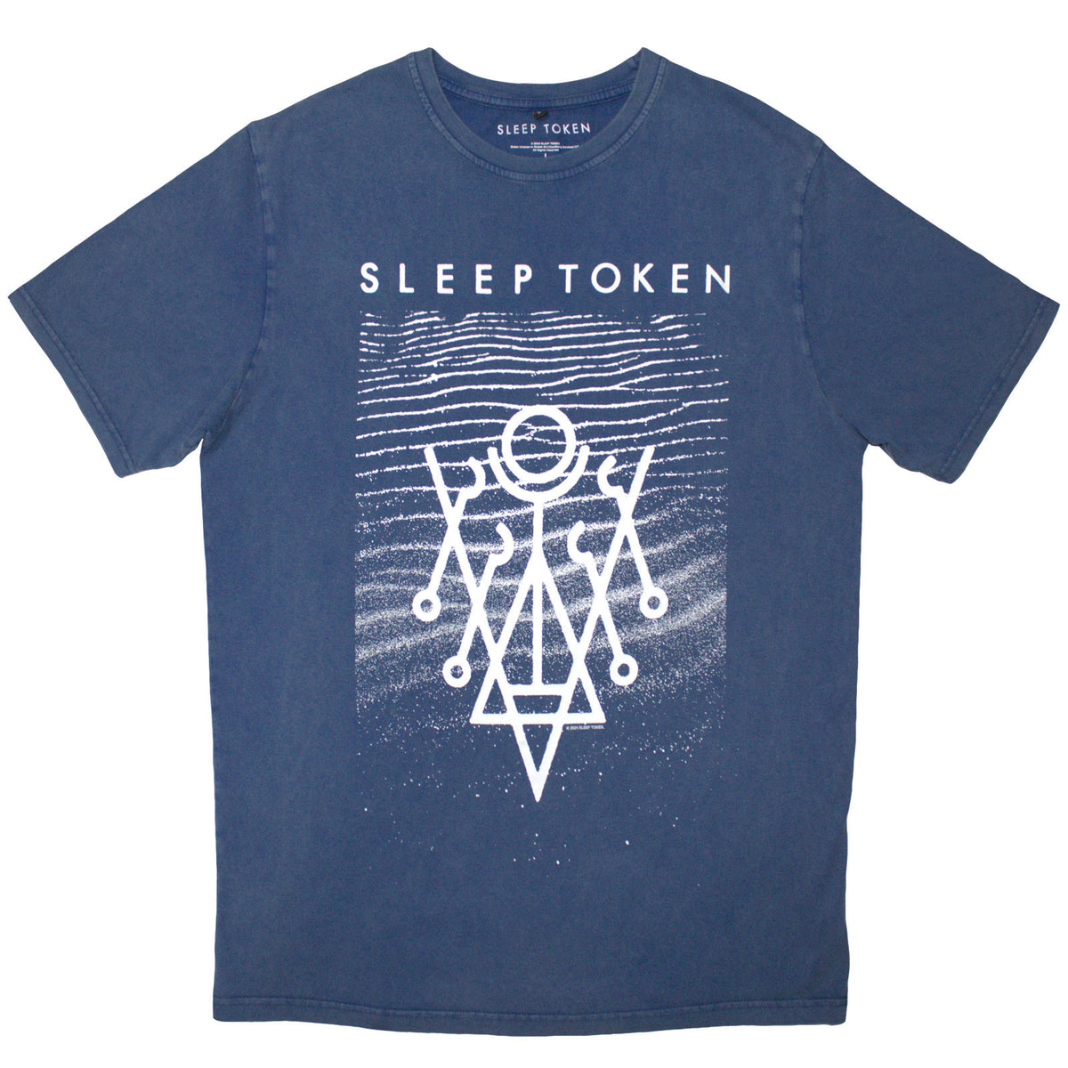 SLEEP TOKEN - GIVE - Stone Wash T-Shirt Blue