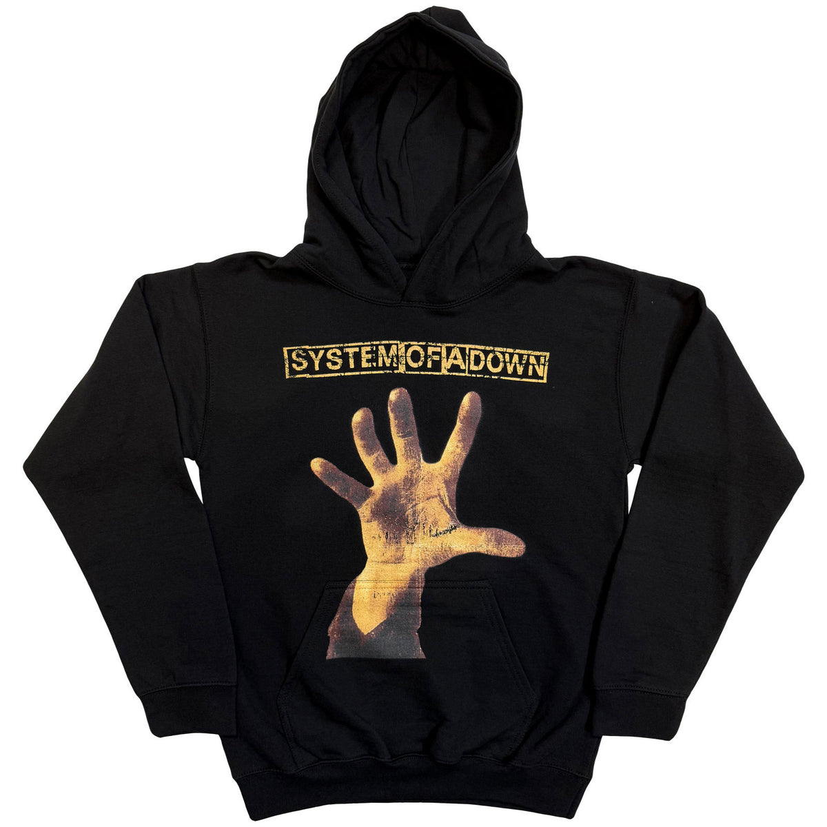 SYSTEM OF A DOWN - HAND - Pullover Hoodie Black