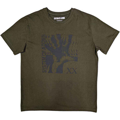 SYSTEM OF A DOWN - INTOXICATED - T-Shirt Green