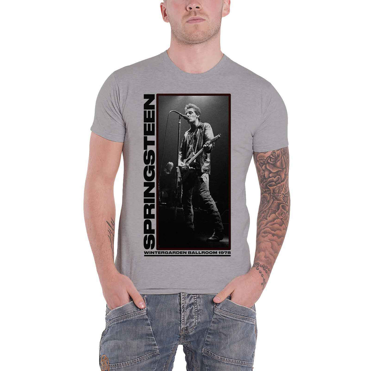 BRUCE SPRINGSTEEN - WINTERGARDEN PHOTO - T-Shirt Grey