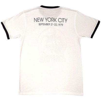 BRUCE SPRINGSTEEN - NYC - Ringer T-Shirt White (Back Print)