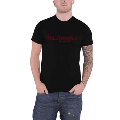 IGGY & THE STOOGES - VINTAGE LOGO - T-Shirt Black