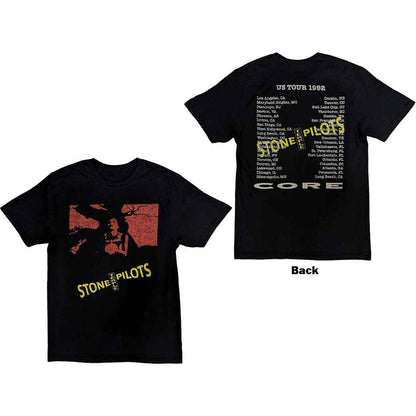 STONE TEMPLE PILOTS - CORE US TOUR '92 - T-Shirt Black (Back Print)