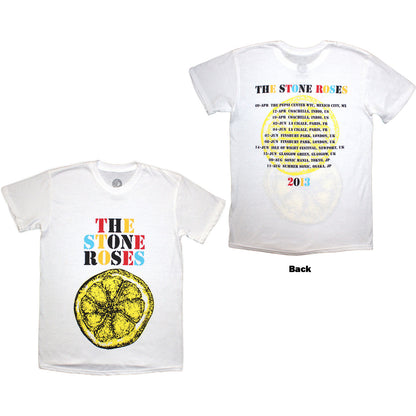STONE ROSES, THE - TOUR 2013 - T-Shirt White (Back Print)