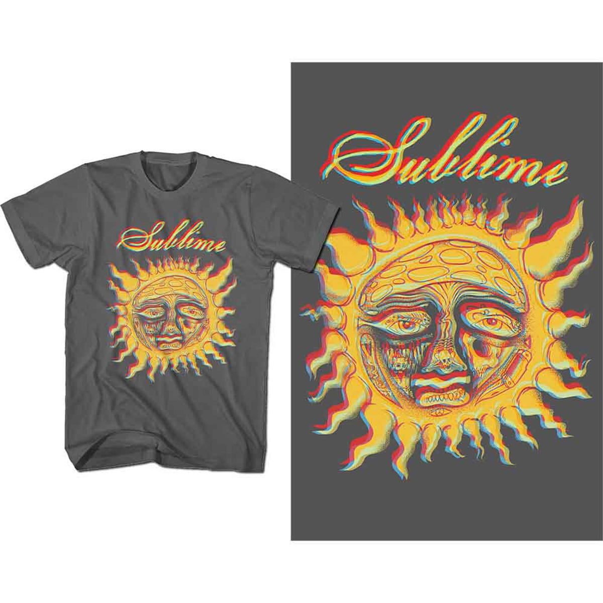 SUBLIME - YELLOW SUN - T-Shirt Grey