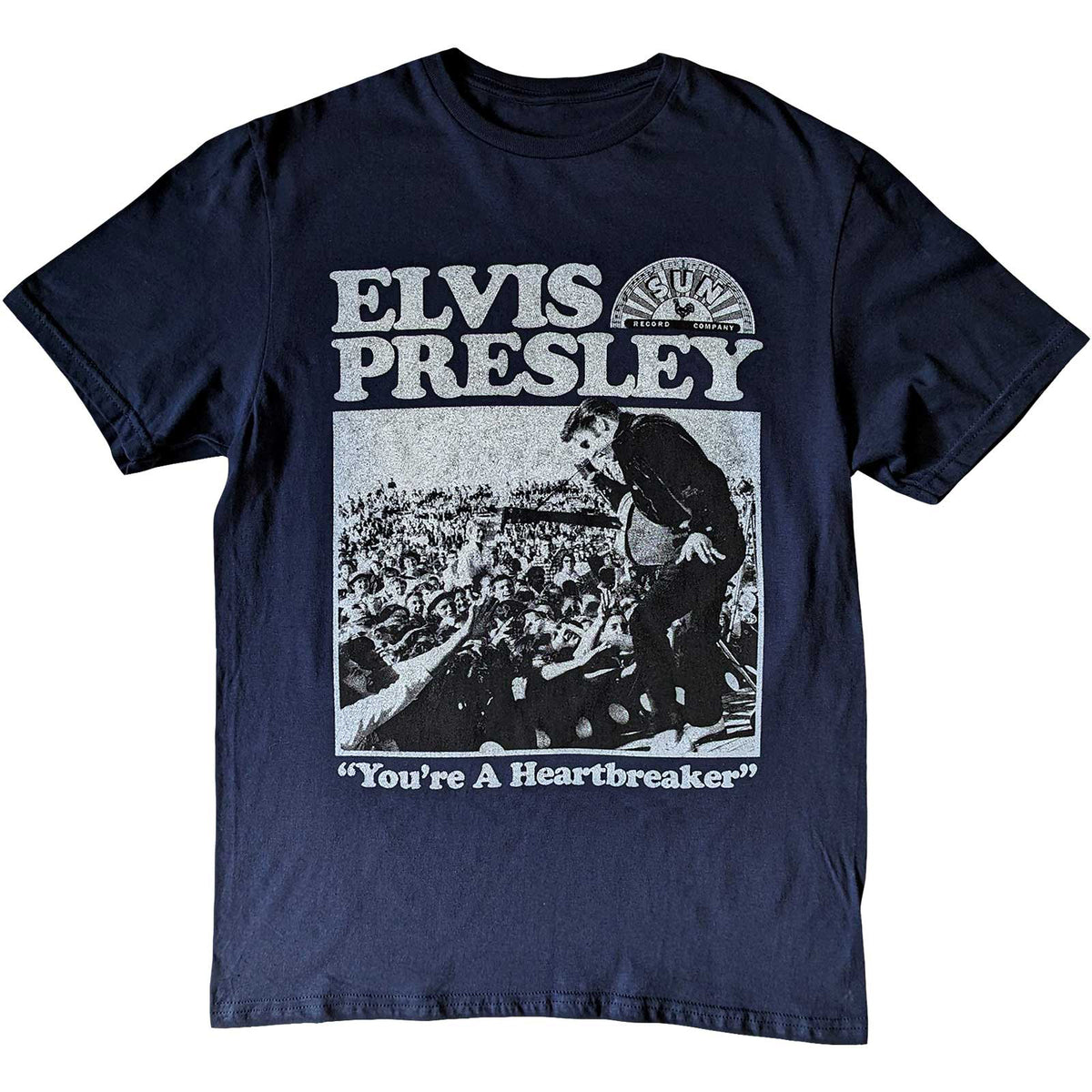 SUN RECORDS - ELVIS HEARTBREAKER - T-Shirt Blue