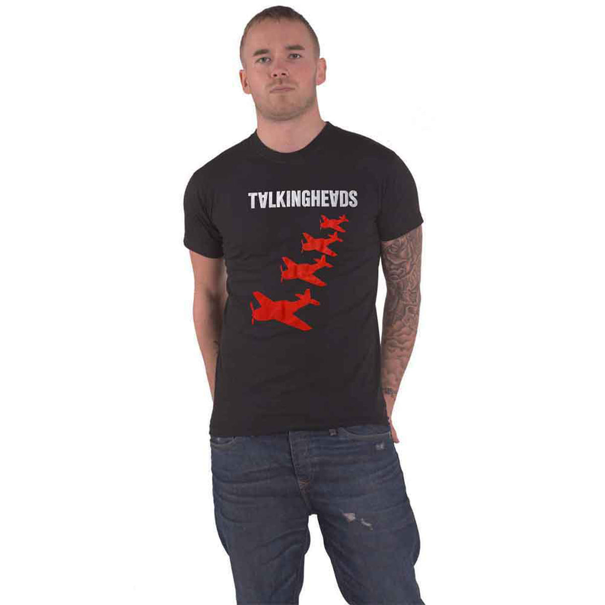 TALKING HEADS - 4 PLANES - T-Shirt Black