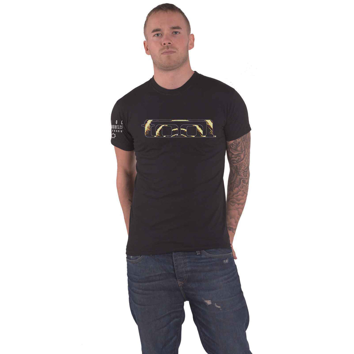 TOOL - FLAME SPIRAL - T-Shirt Black (Back & Sleeve Print)