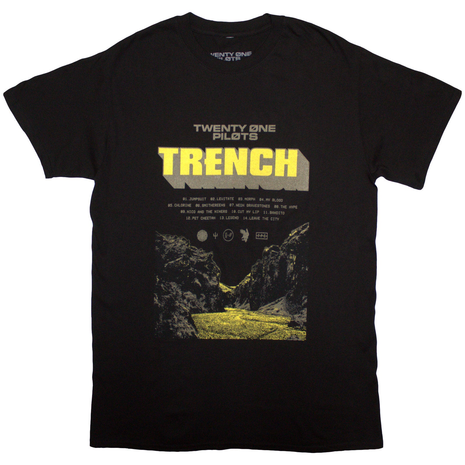 TWENTY ONE PILOTS - TRENCH CLIFF - T-Shirt Black