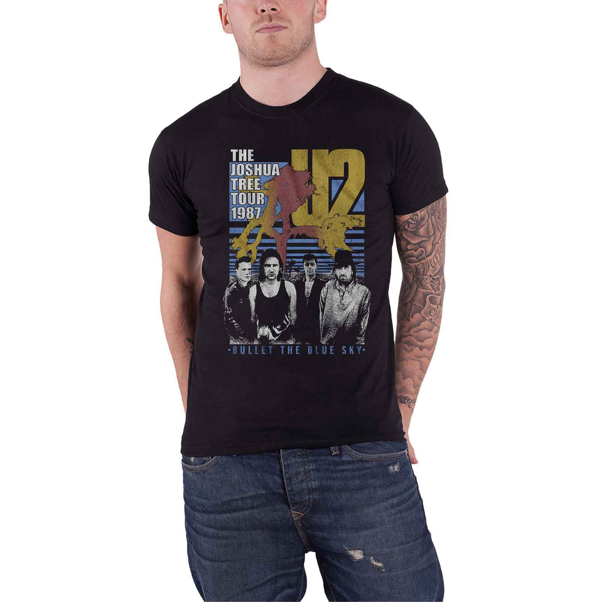 U2 - BULLET THE BLUE SKY - T-Shirt Black