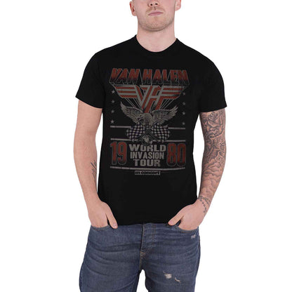 VAN HALEN - INVASION TOUR '80 - T-Shirt Black