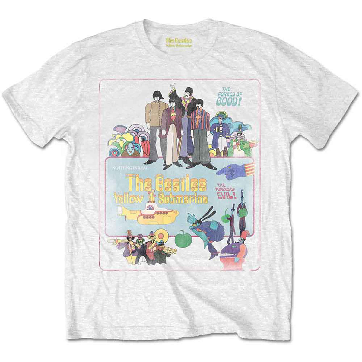 BEATLES, THE - YELLOW SUBMARINE VINTAGE MOVIE POSTER - T-Shirt White