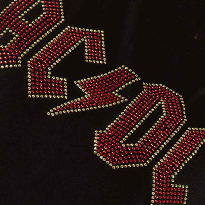 AC/DC - FULL COLOUR LOGO - T-Shirt Black (Embellished)
