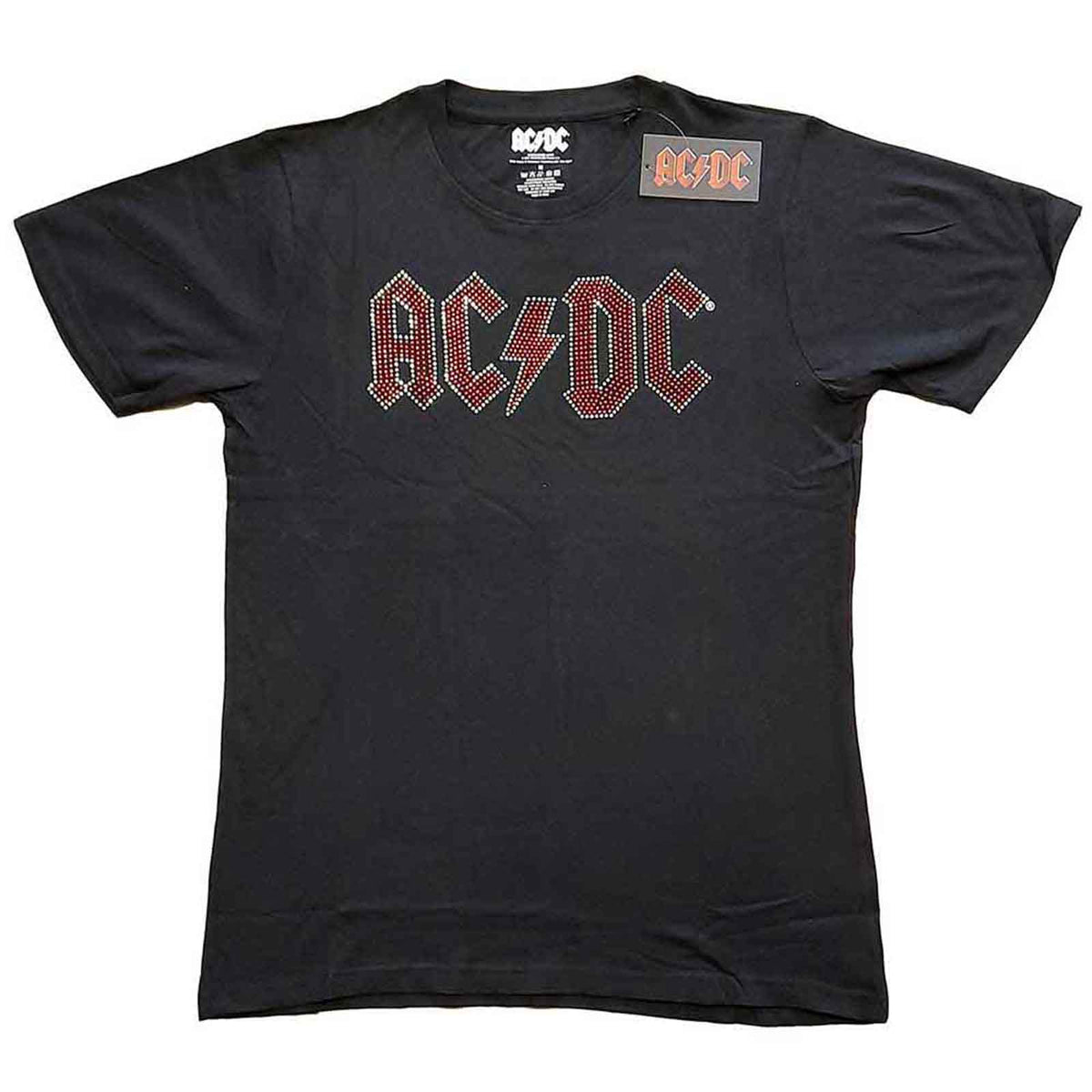 AC/DC - FULL COLOUR LOGO - T-Shirt Black (Embellished)