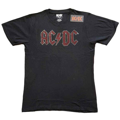 AC/DC - FULL COLOUR LOGO - T-Shirt Black (Embellished)