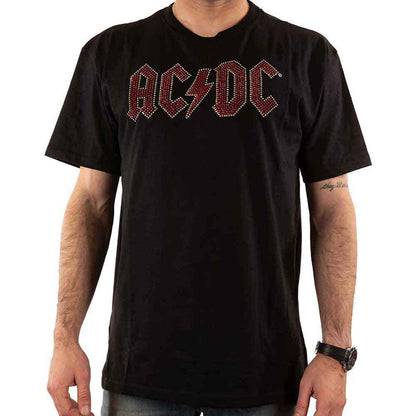 AC/DC - FULL COLOUR LOGO - T-Shirt Black (Embellished)