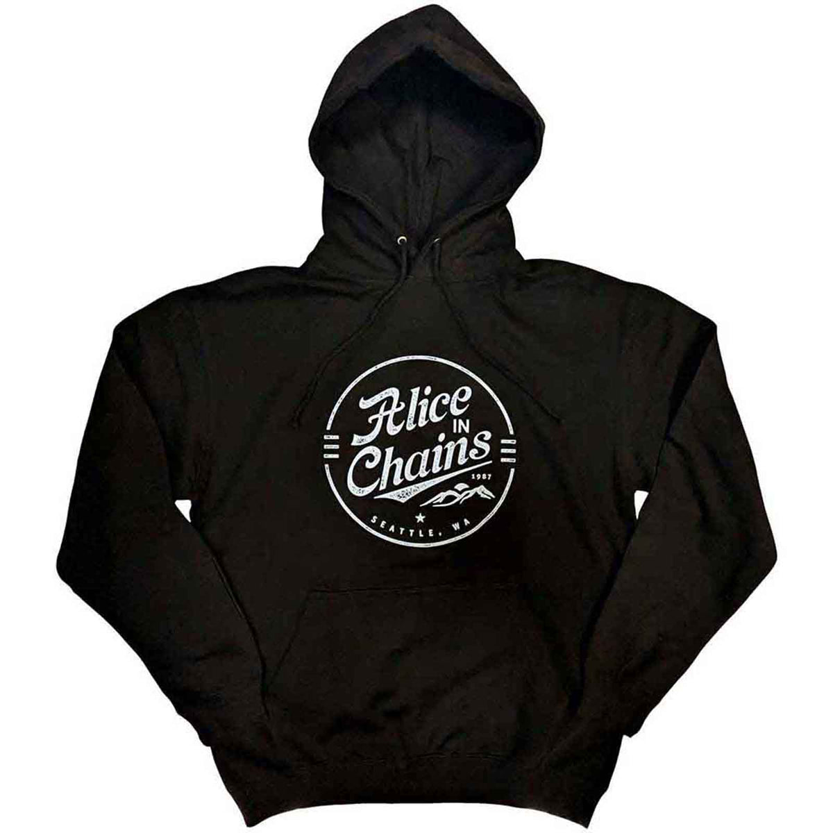 ALICE IN CHAINS - CIRCLE EMBLEM - Pullover Hoodie Black