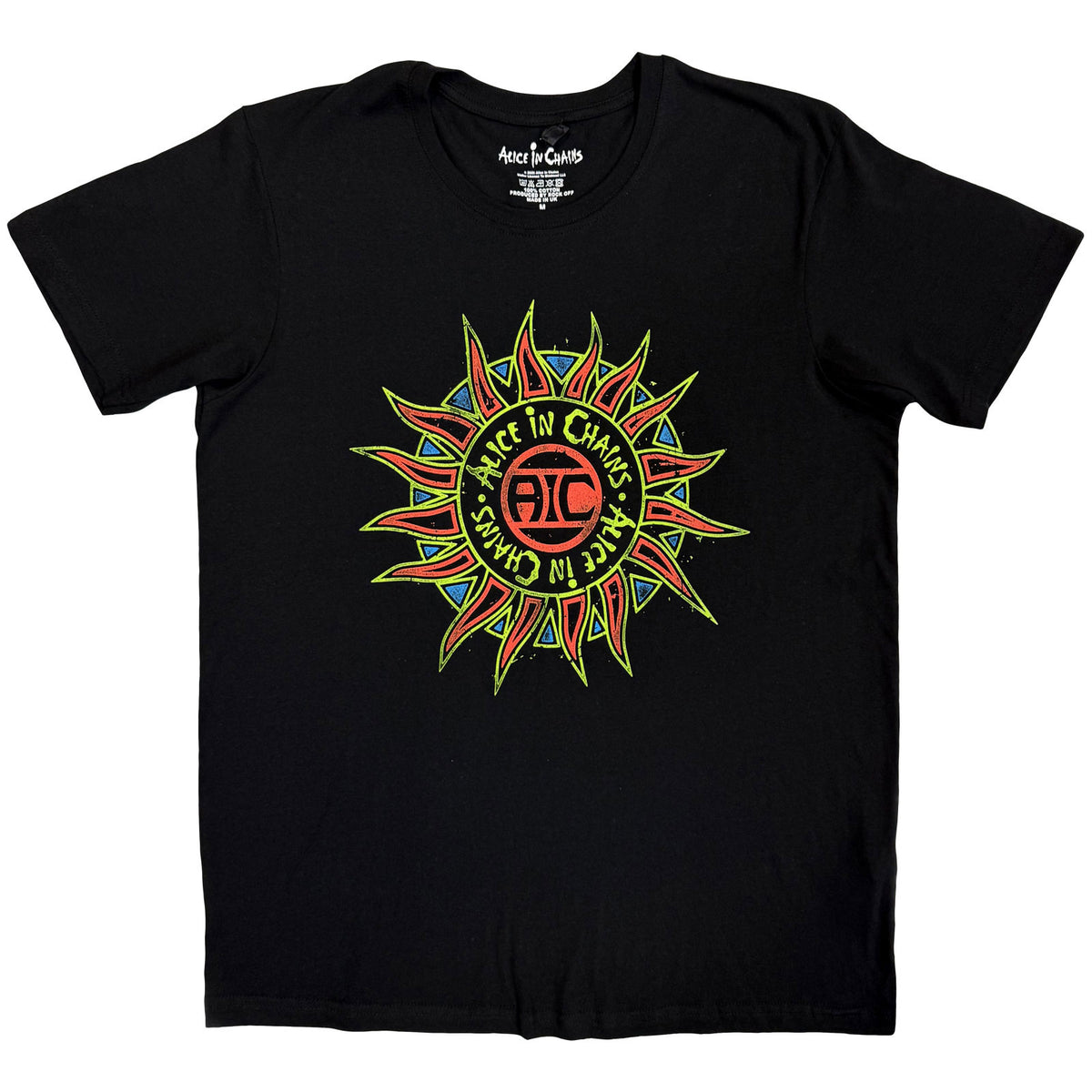 ALICE IN CHAINS - SUN LOGO - T-Shirt Black