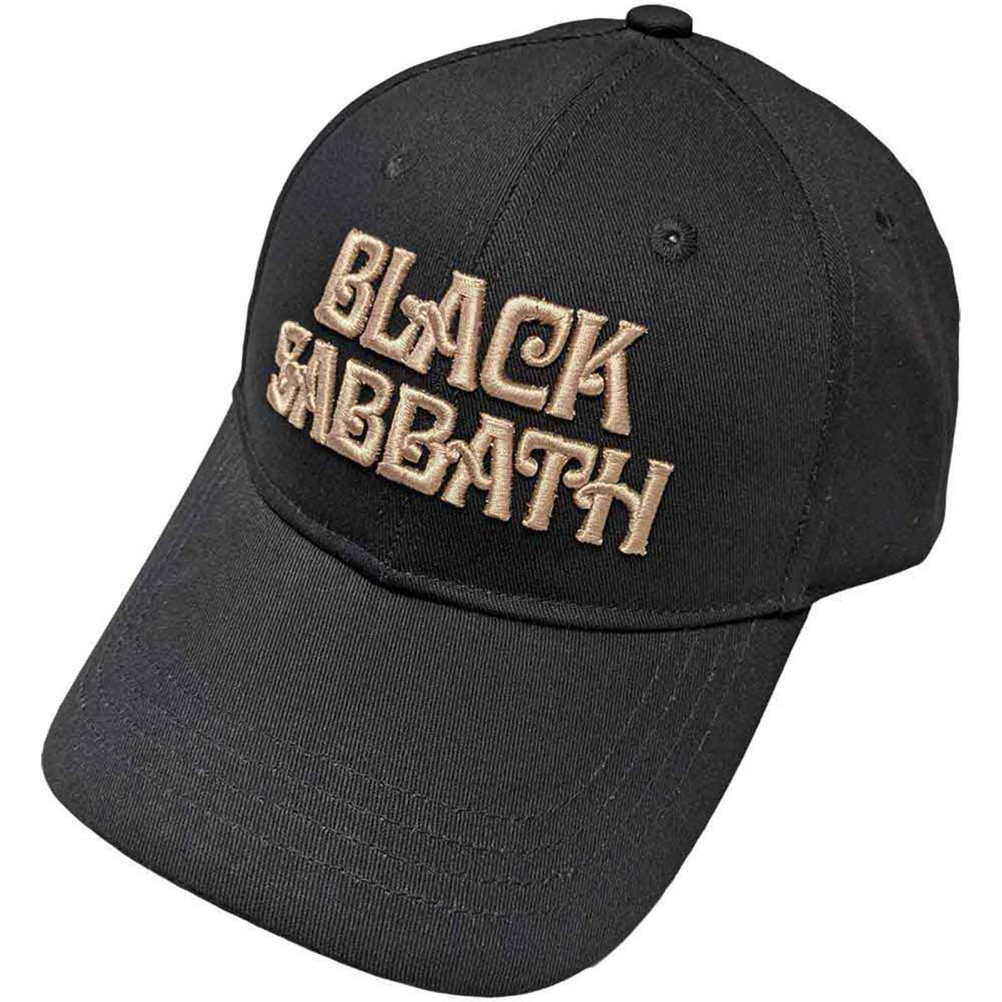 BLACK SABBATH - TEXT LOGO - Baseball Cap Black