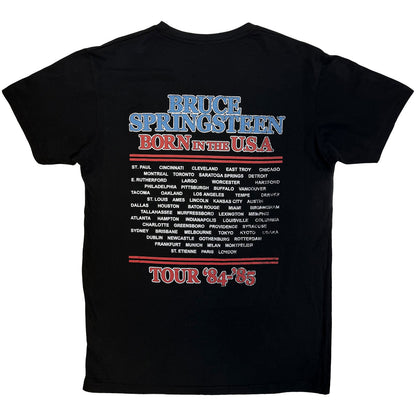 BRUCE SPRINGSTEEN - E STREET TOUR '84-'85 - Carbon T-Shirt Black (Back Print)
