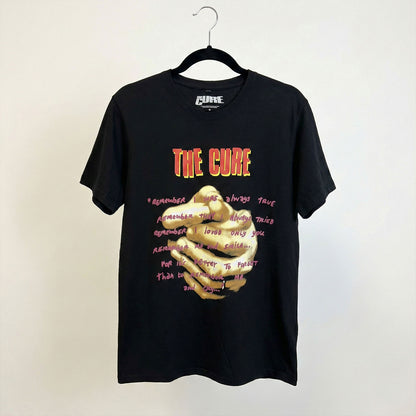 THE CURE - PRAYING HANDS TREASURE LYRIC - Carbon T-Shirt Black