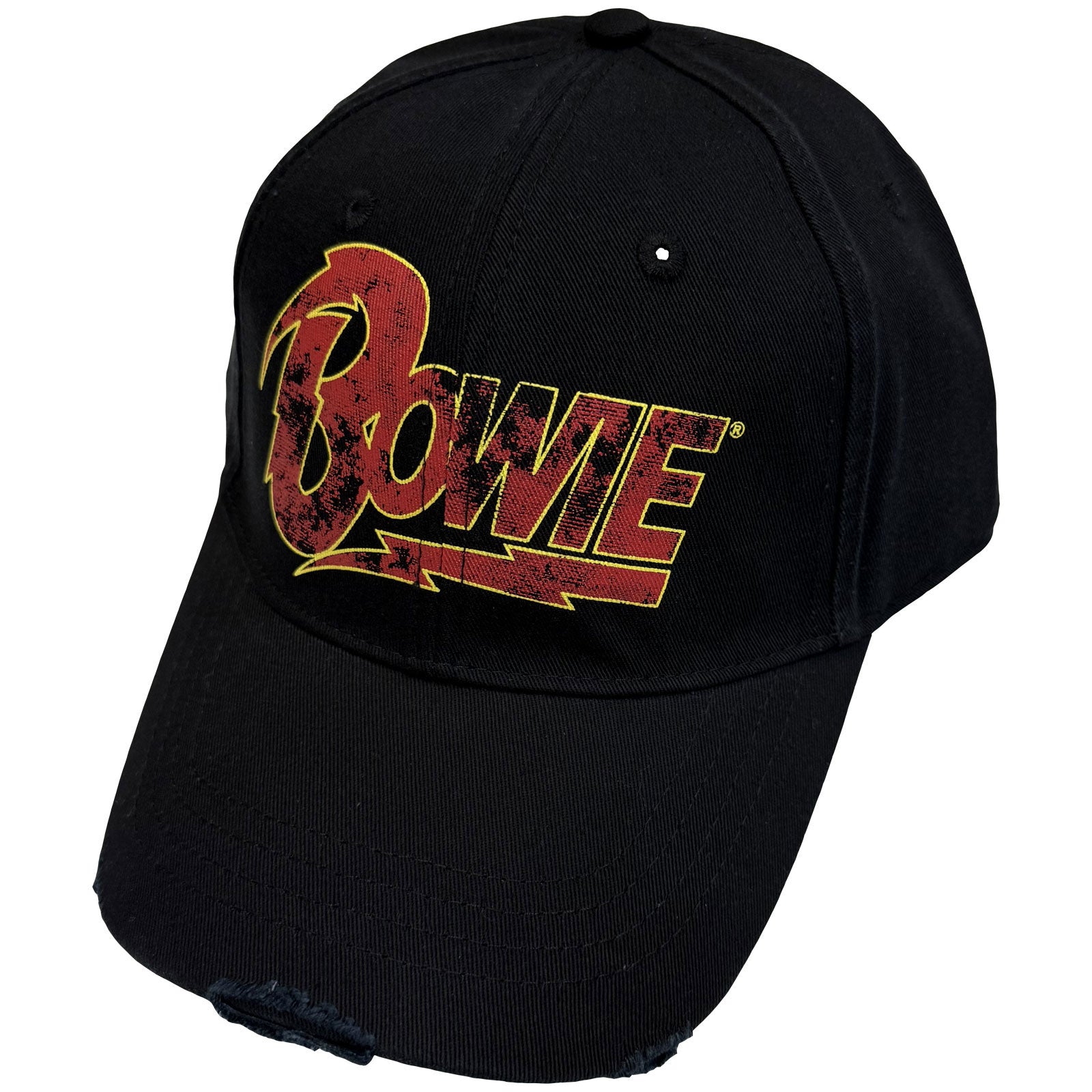 DAVID BOWIE - FLASH LOGO - Baseball Cap Black