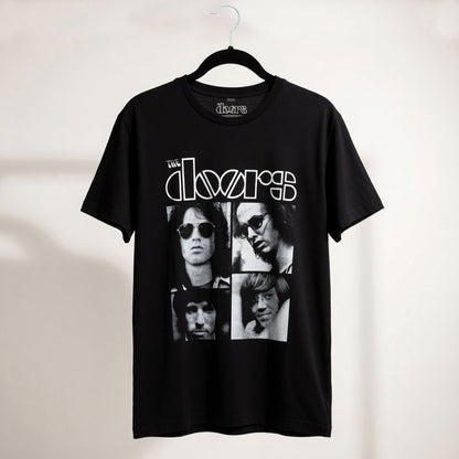 THE DOORS - SQUARES - Carbon T-Shirt Black