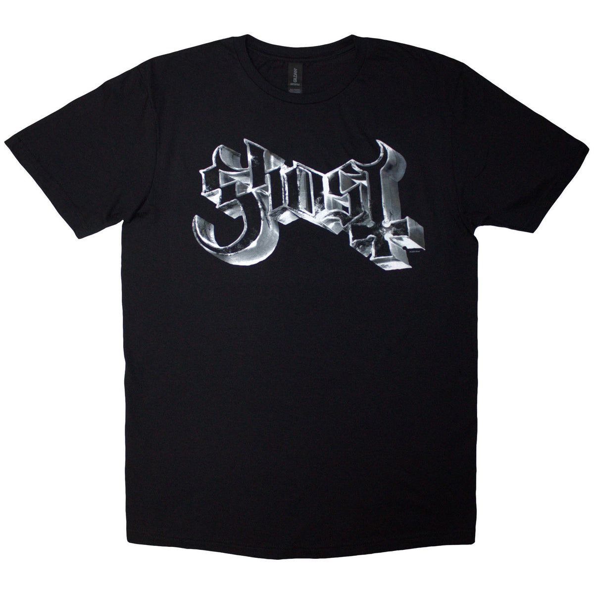 GHOST - CHROME LOGO - T-Shirt Black
