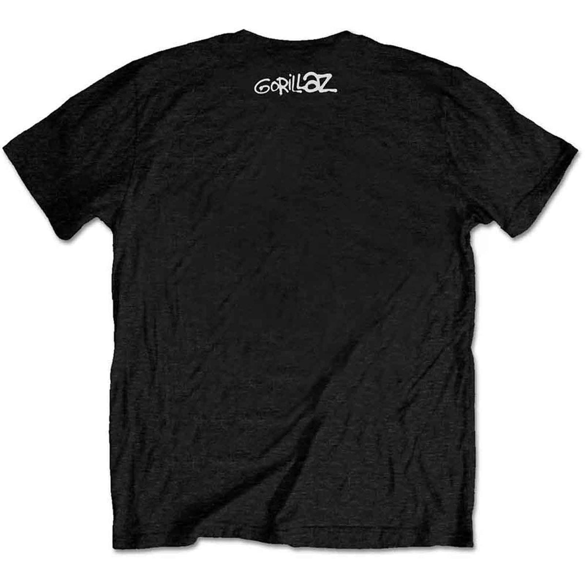 GORILLAZ - NOW NOW LOGO - T-Shirt Black (Back Print)