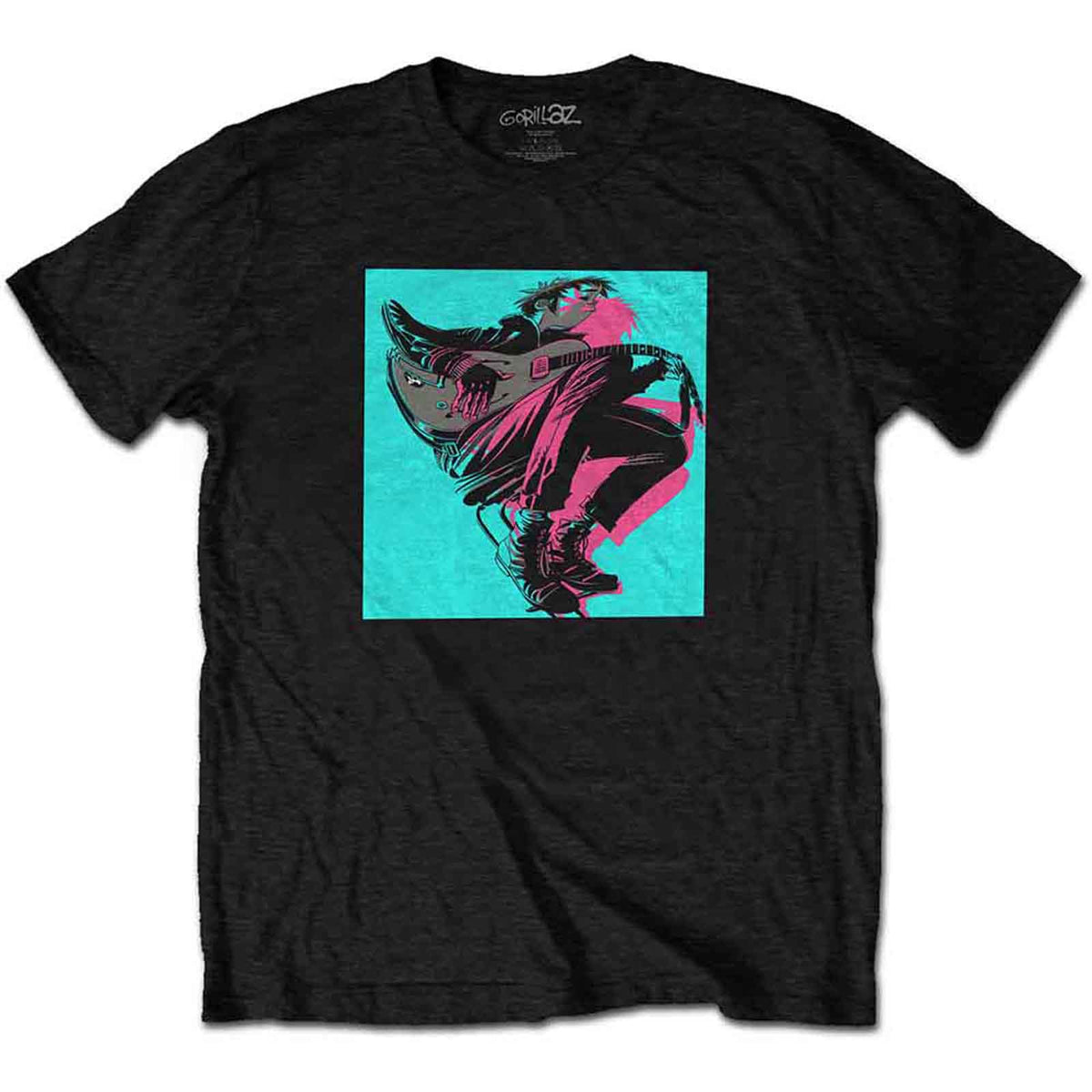 GORILLAZ - NOW NOW LOGO - T-Shirt Black (Back Print)