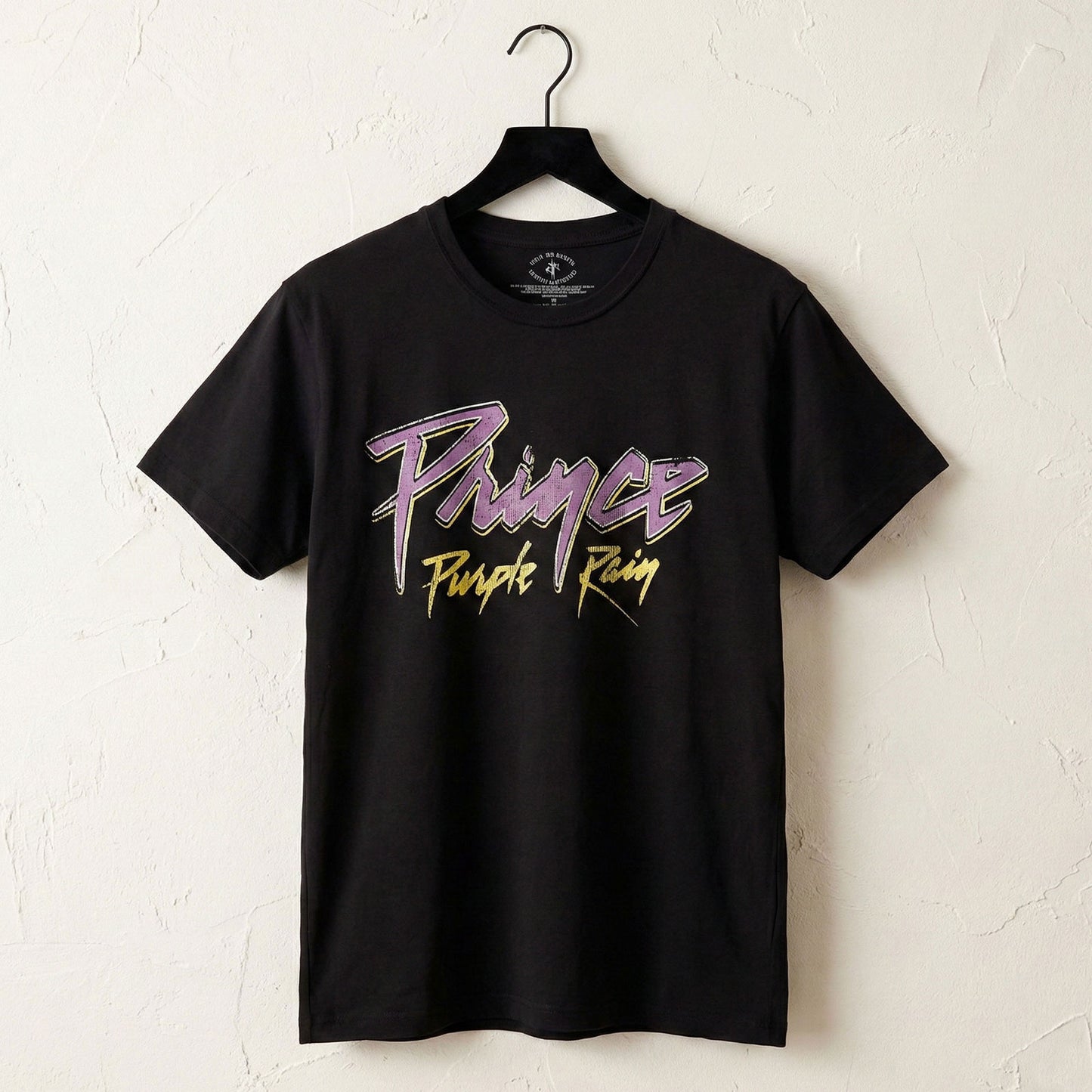 PRINCE - PURPLE RAIN 40TH ANNIVERSARY - Carbon T-Shirt Black (Back Print)