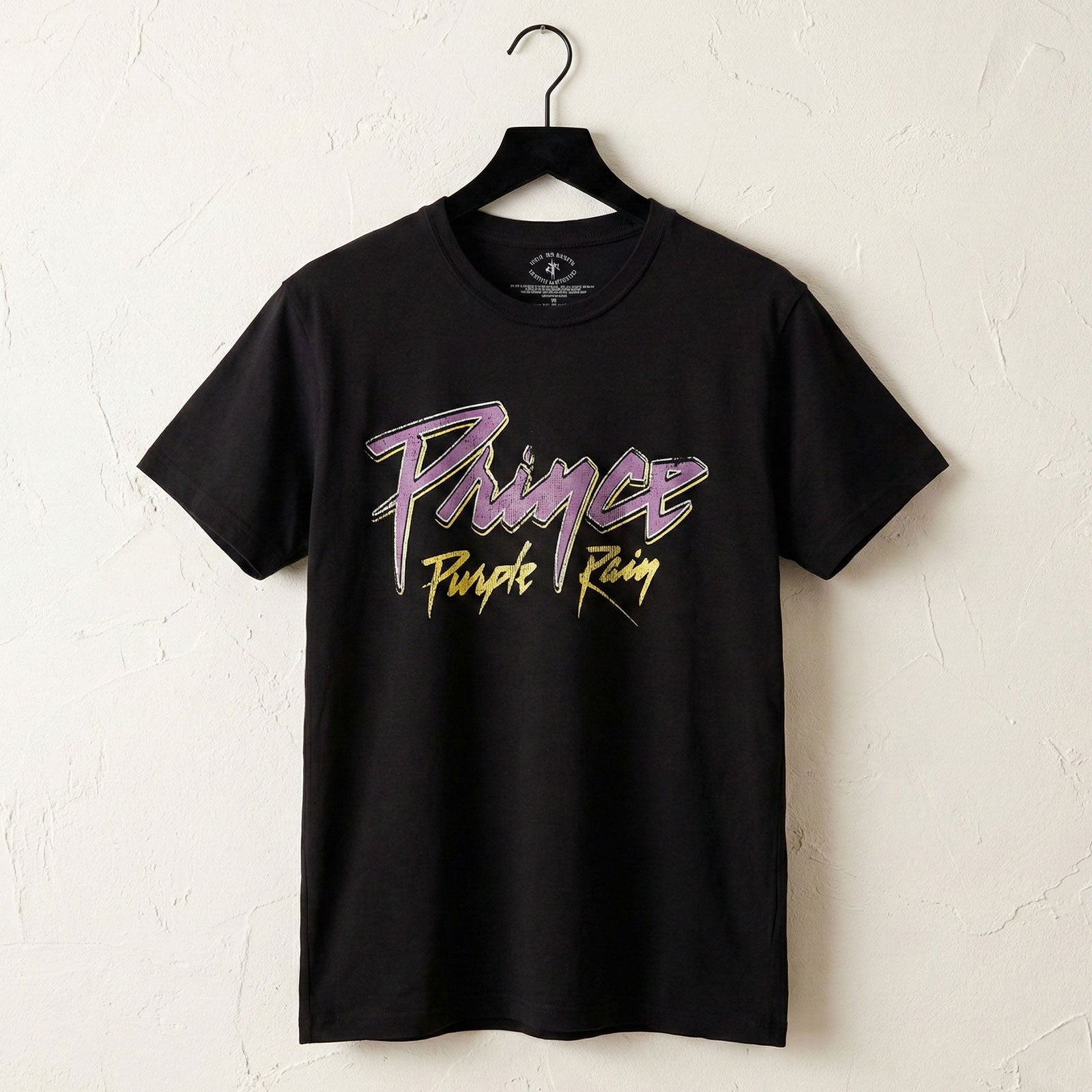 PRINCE - PURPLE RAIN 40TH ANNIVERSARY - Carbon T-Shirt Black (Back Print)