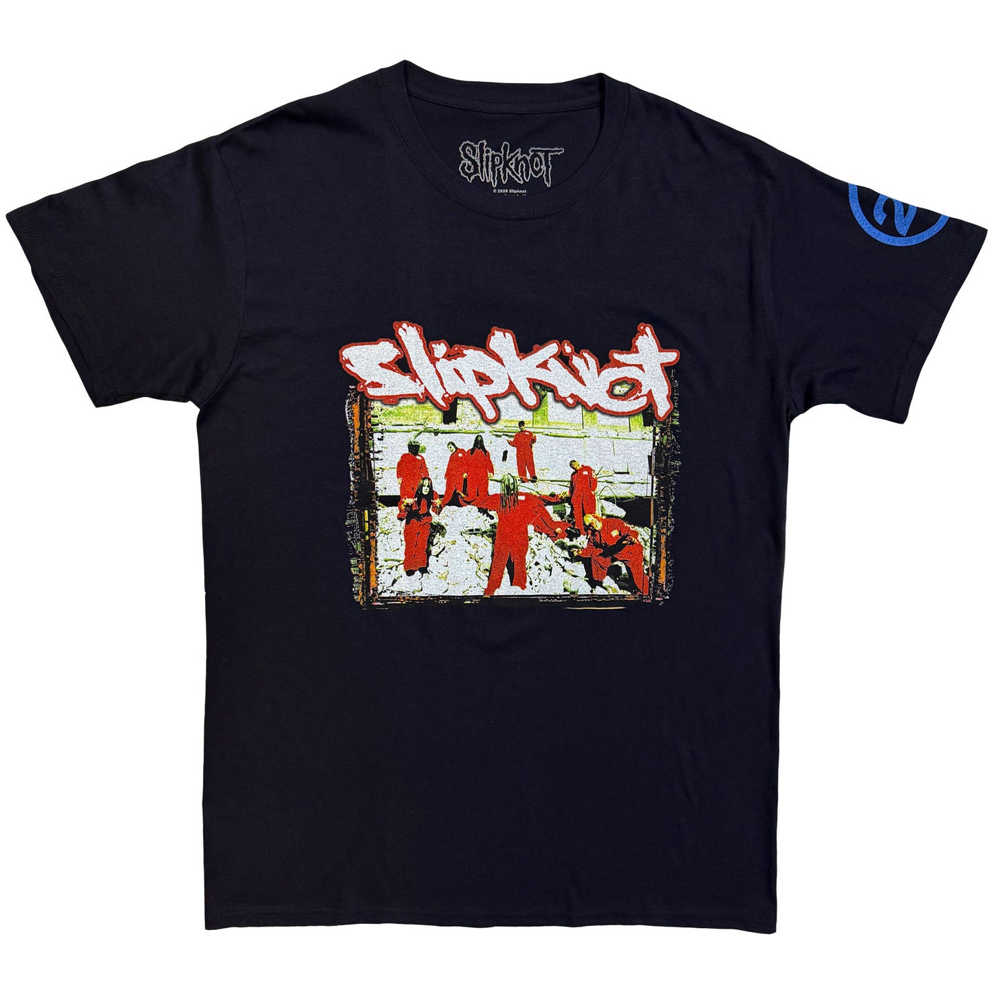 SLIPKNOT - 20TH ANNIVERSARY - RED JUMP SUITS - T-Shirt Blau (Back Print)