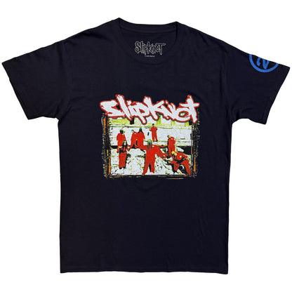 SLIPKNOT - 20TH ANNIVERSARY - RED JUMP SUITS - T-Shirt Blau (Back Print)