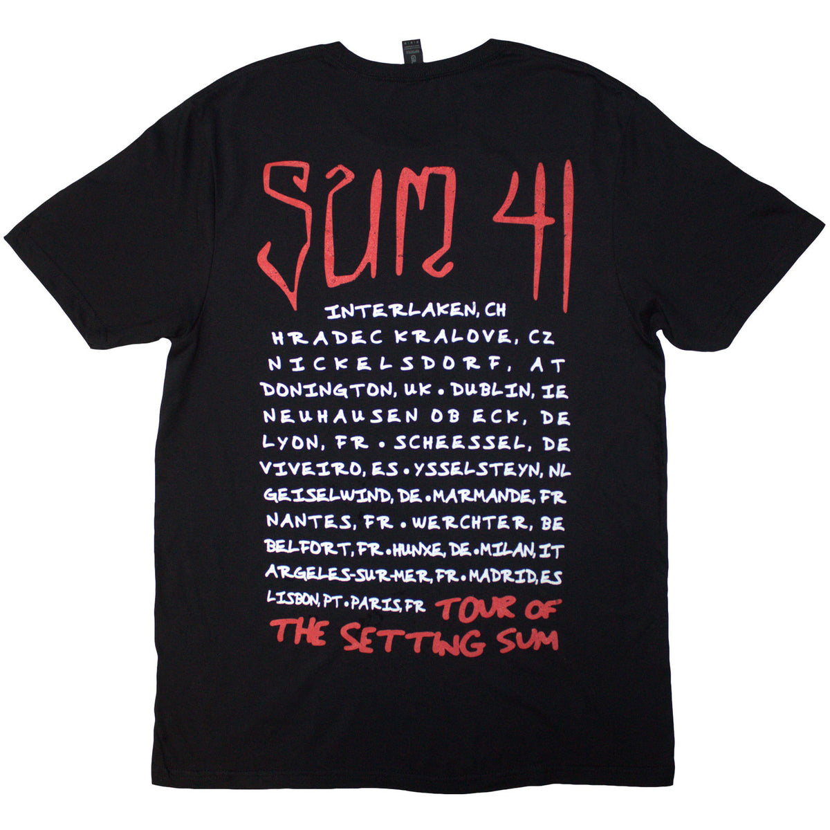 SUM 41 - TOUR '24 SKULL - T-Shirt Schwarz (Back Print & Ex-Tour)