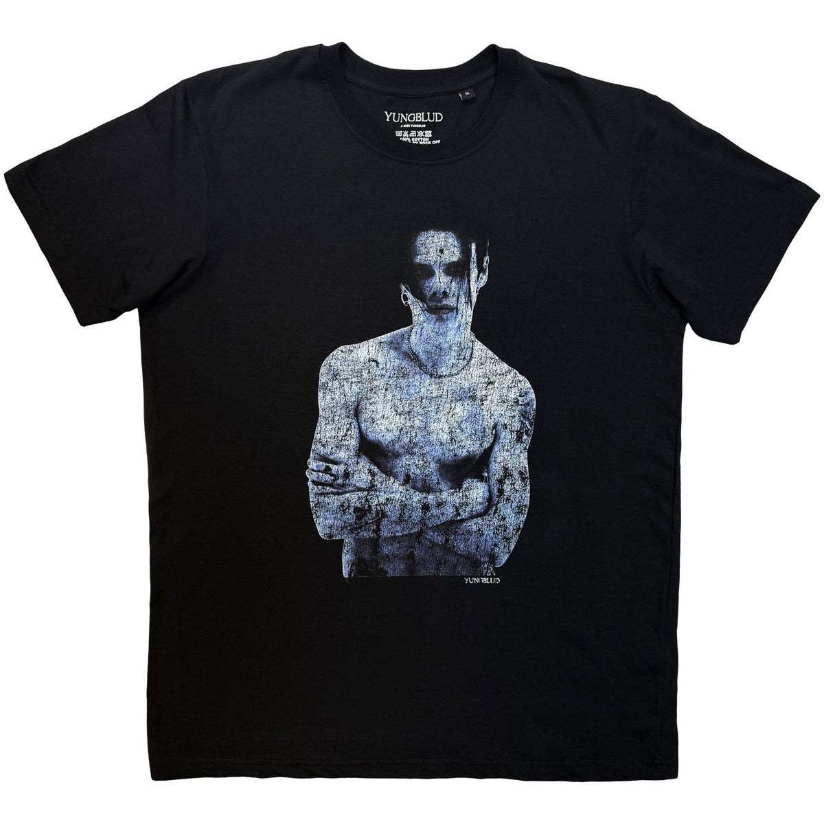 YUNGBLUD - PORTRAIT - T-Shirt Schwarz (Rückendruck)