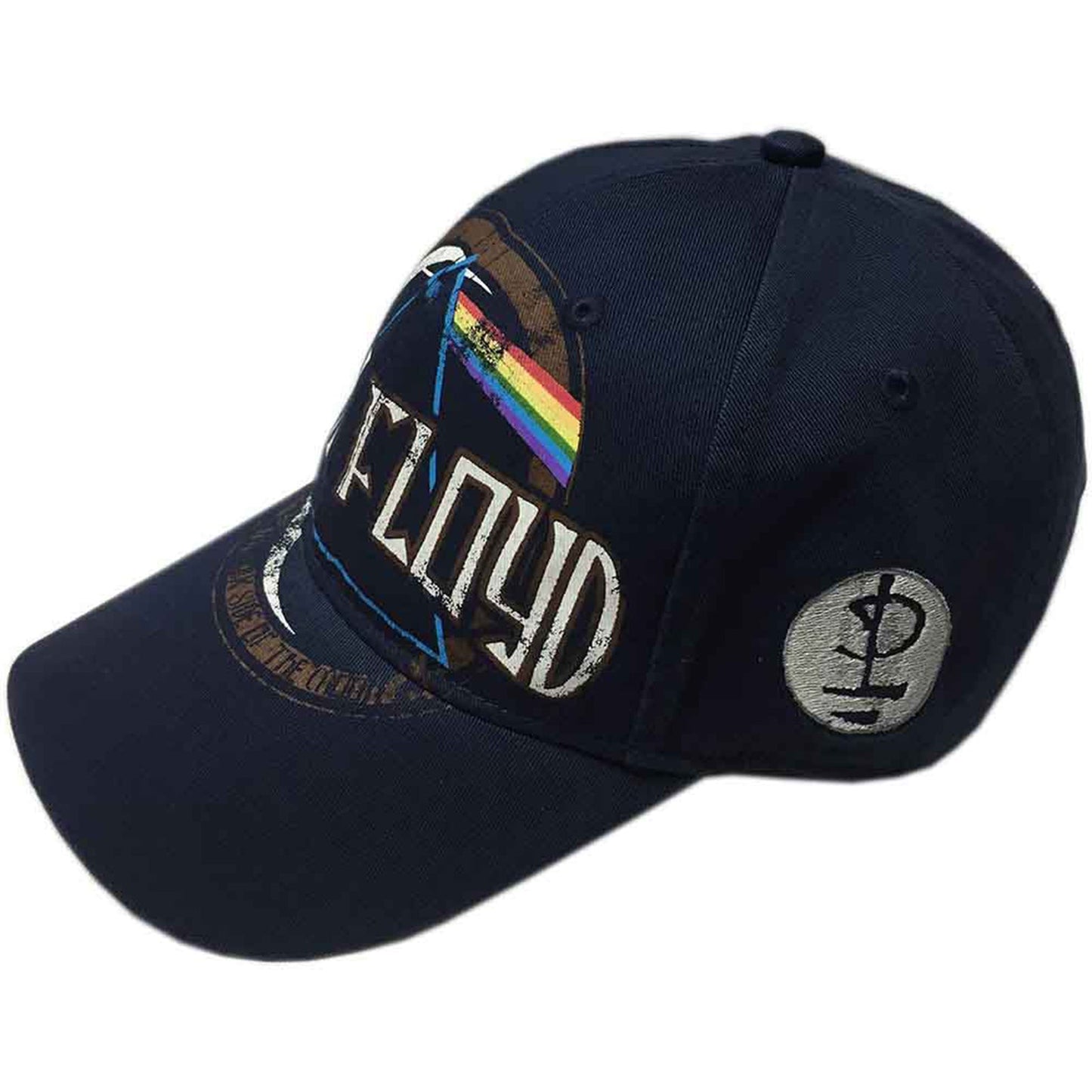 PINK FLOYD - DARK SIDE OF THE MOON ALBUM DISTRESSED - Baseball Cap Blue