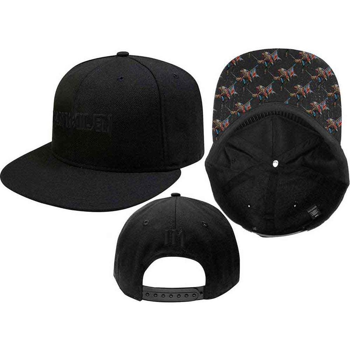 IRON MAIDEN - LOGO & TROOPER - Snapback Cap Black