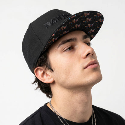 IRON MAIDEN - LOGO & TROOPER - Snapback Cap Black
