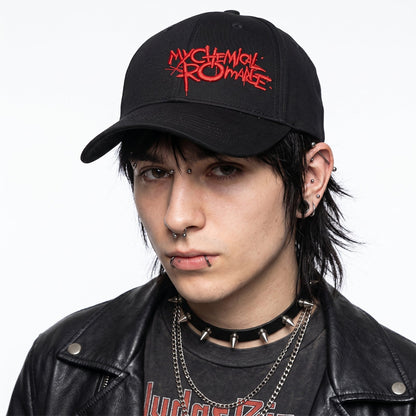 MY CHEMICAL ROMANCE - BLACK PARADE LOGO - Baseball Cap Black