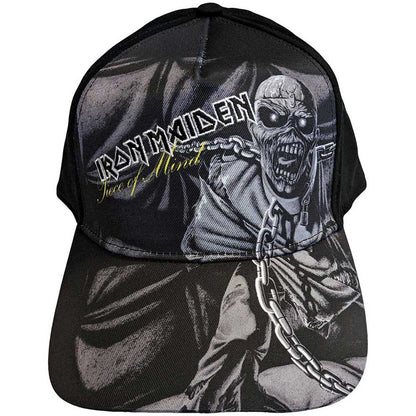IRON MAIDEN - PIECE OF MIND GREYSCALE - Baseball Cap Black