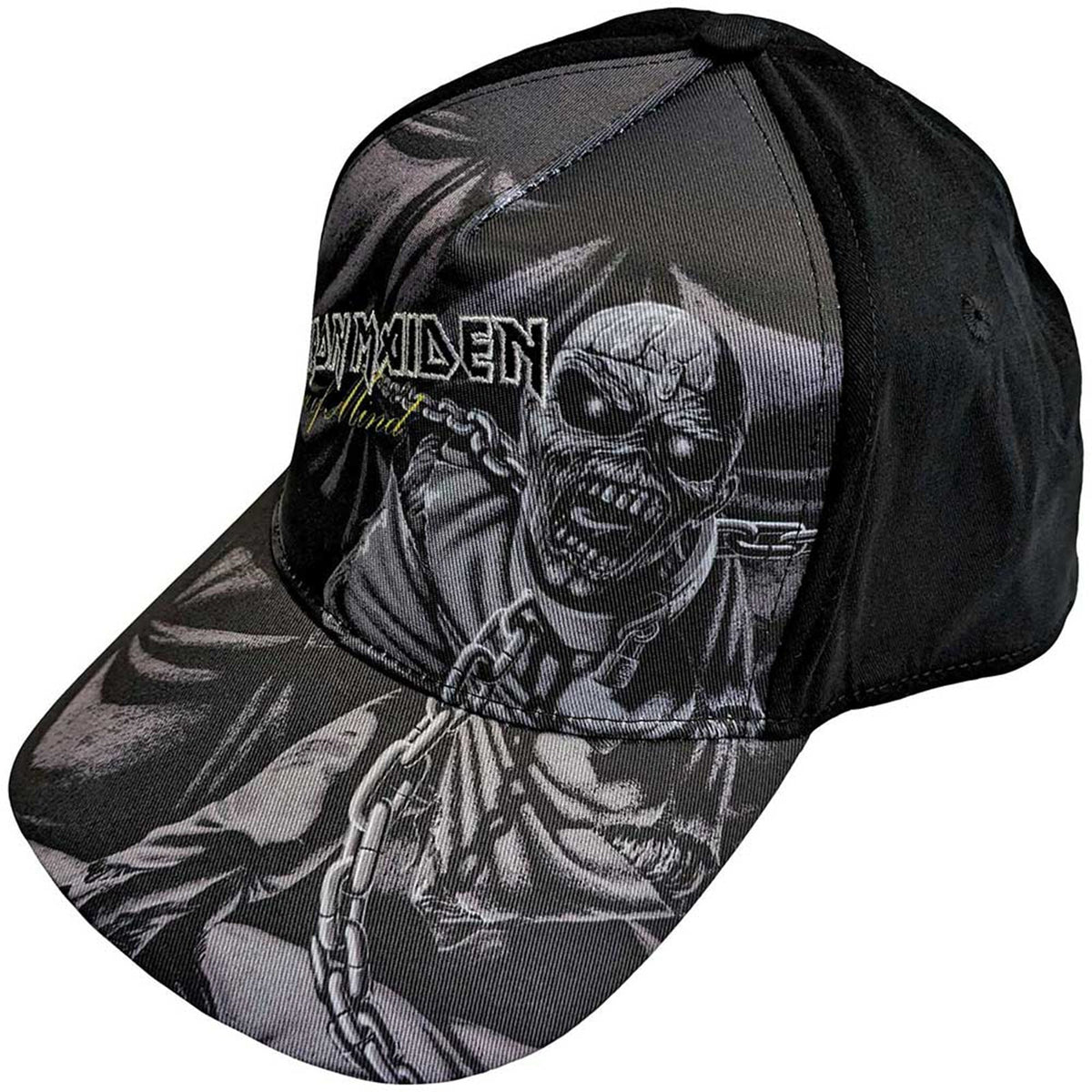 IRON MAIDEN - PIECE OF MIND GREYSCALE - Baseball Cap Black