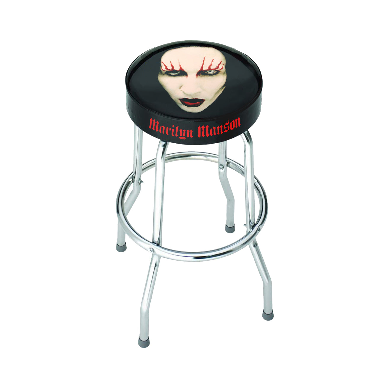 Rocksax Marilyn Manson Bar Stool - Red Lips