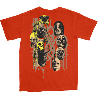 SLIPKNOT - SPLATTER LOGO - T-Shirt Orange