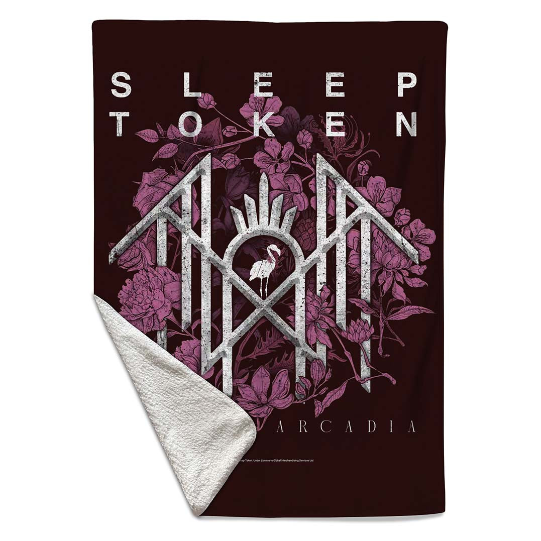 Rocksax Sleep Token Sherpa Fleece Blanket - Even In Arcadia 3