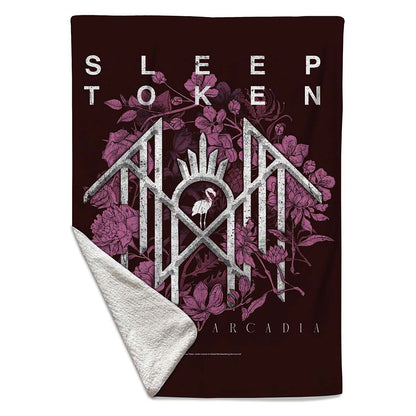 Rocksax Sleep Token Sherpa Fleece Blanket - Even In Arcadia 3