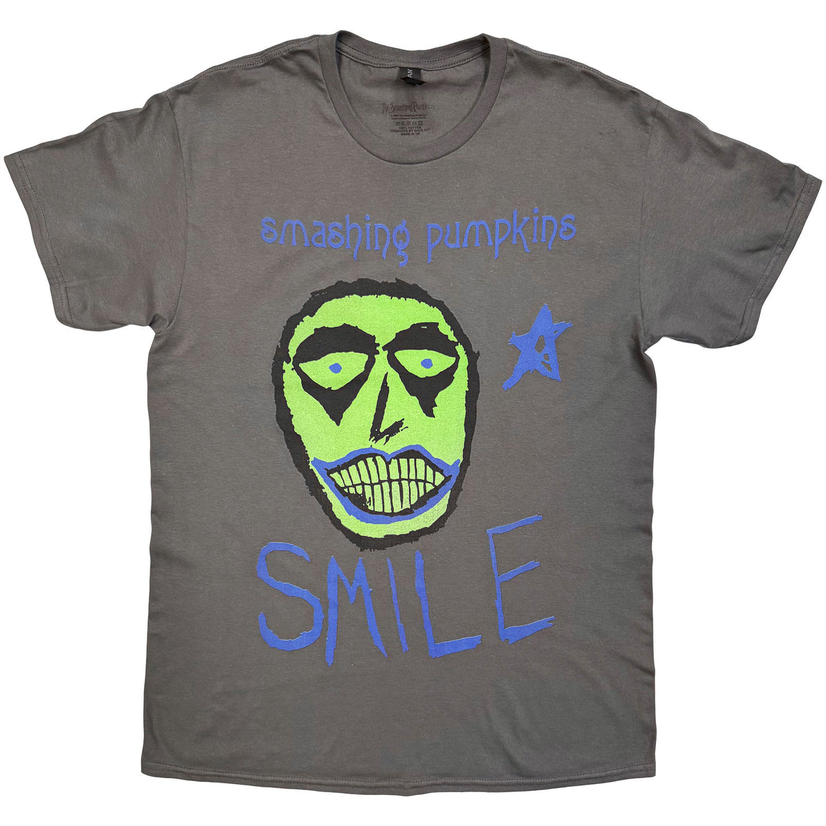 THE SMASHING PUMPKINS - SMILE - T-Shirt Charcoal Grey