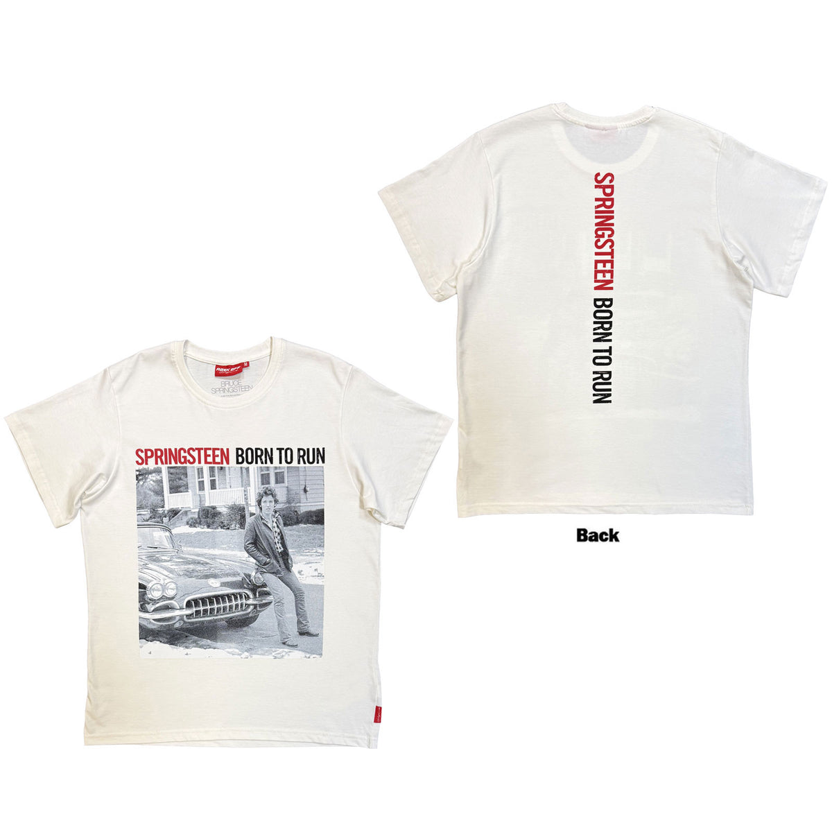 BRUCE SPRINGSTEEN - BORN TO RUN - T-Shirt White