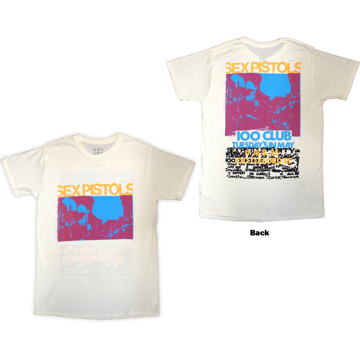 THE SEX PISTOLS - 100 CLUB - T-Shirt Neutral