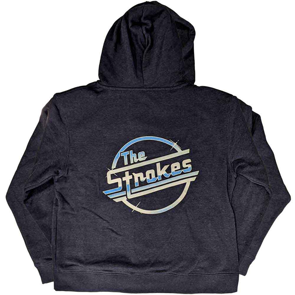 THE STROKES - OG MAGNA - Zipped Hoodie Blue